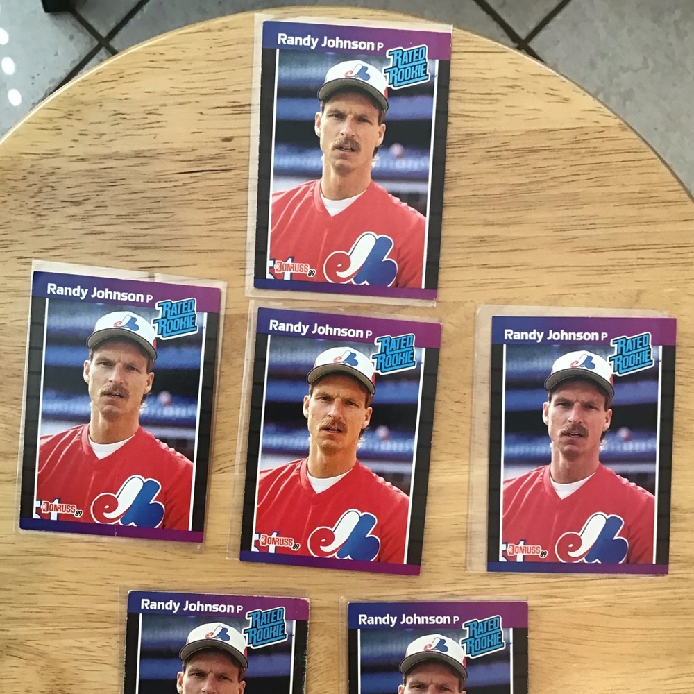 6 Randy Johnson DONRUSS Baseball Cards - Picture 3 of 4